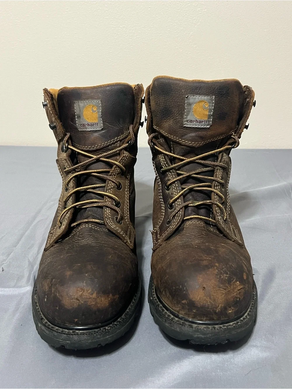 Carhartt Men’s Boots Size 10 Leather Brown Waterproof Work Boots CMW6230